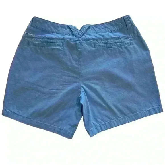 Columbia 100% cotton shorts periwinkle blue size 4 6” inseam pockets - Picture 2 of 6